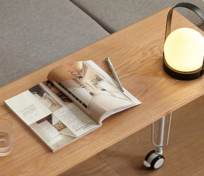 Oak Solid Wood Two-level Stackable Office Desks