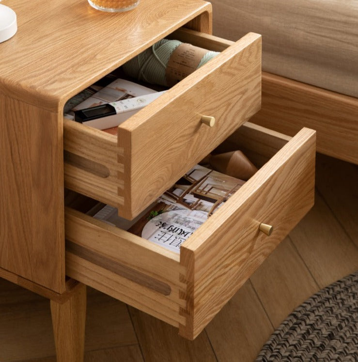 Beech, Oak, Ash solid wood Nightstand
