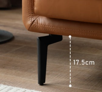 First Layer Cowhide, Organic Leather ,Tech Fabric Italian Style Sofa.
