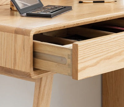 Oak, Rubberwood solid wood Dressing Table Telescopic.