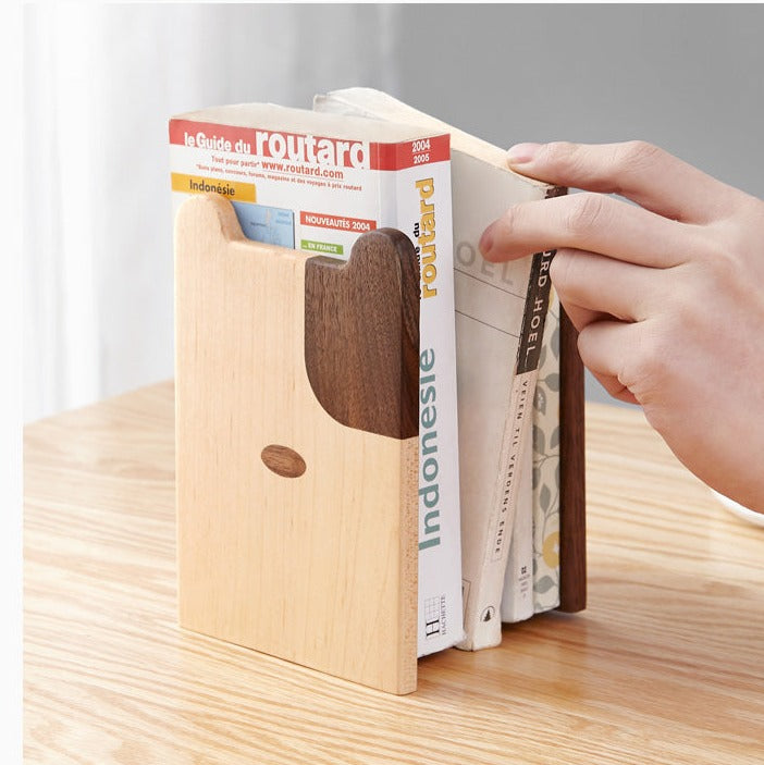 Solid Wood Book Creative Dog Bear Book Clip