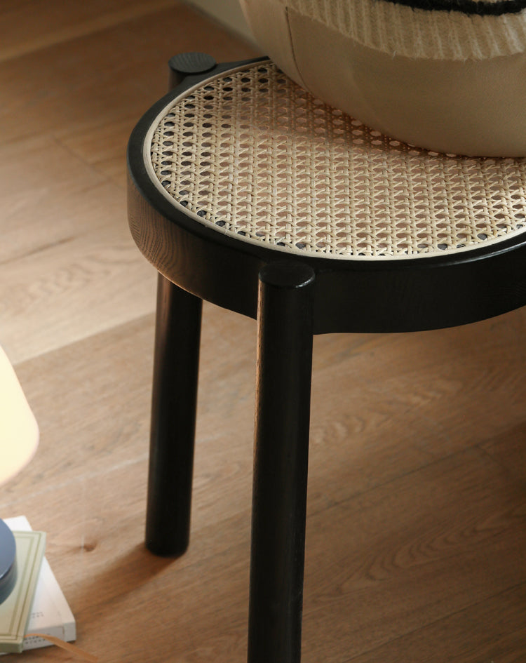 Oak Round Solid Wood Stool