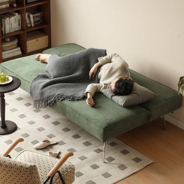 Retro Corduroy Sleeper Sofa.