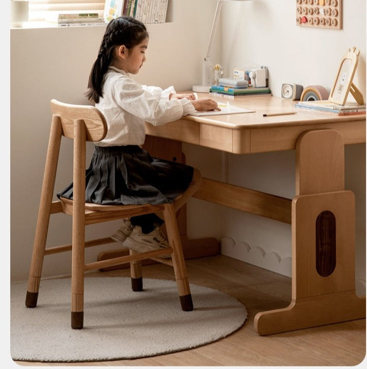 Oak, Beech, Birch Solid Wood Children's Chair Adjustable 3 Heights.
