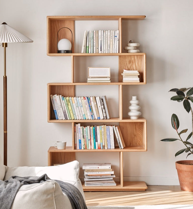 Oak Solid Wood Japanese Style Bookcase