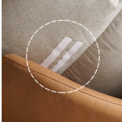 Leather Technology Cloth Lounge Eggshell Armchair