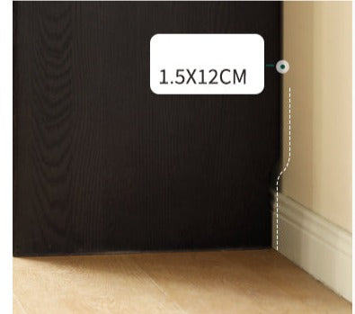 Oak Solid Wood Black Chest of Drawers