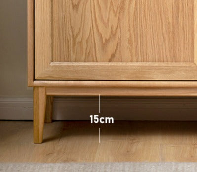 Oak Solid Wood, Solid Rubberwood Classic Sideboard