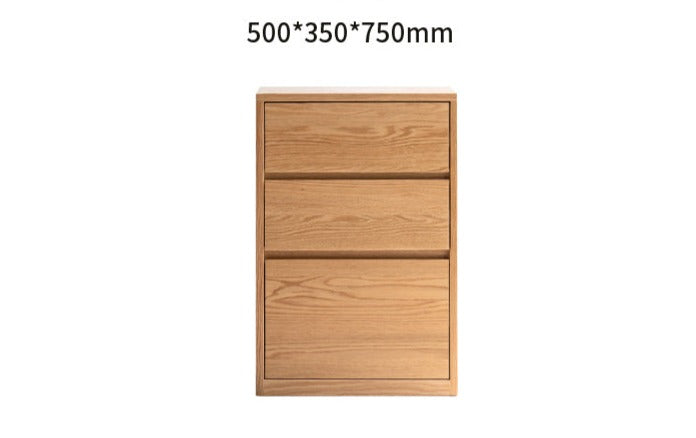 Black Walnut, Oak Solid Wood Low Bookcase, Modern Modular Storage Shelf Cabinet