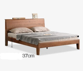 Bed black walnut solid wood