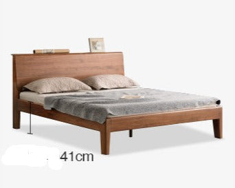 Bed black walnut solid wood