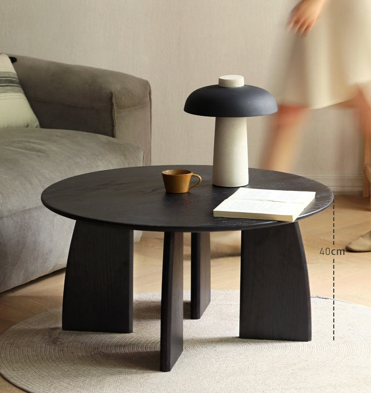 Oak Solid Wood Coffee Table Smoky