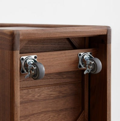 Black Walnut, Sandalwood With Slate Top Side Table