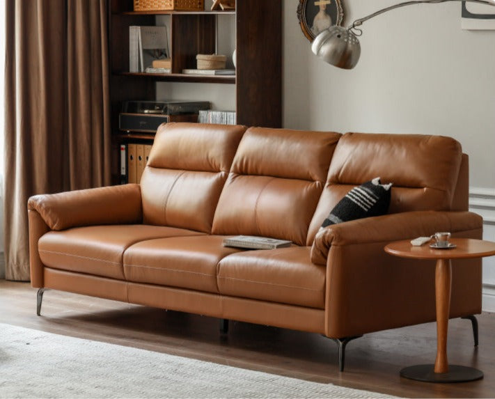 Genuine Leather Italian Normcore Modern Sofa