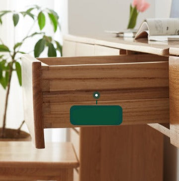 Oak Solid Wood Hanging Office Desk