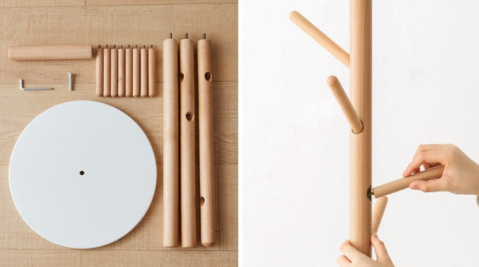 Beech, Ash Solid Wood Clothes Hanger Rack