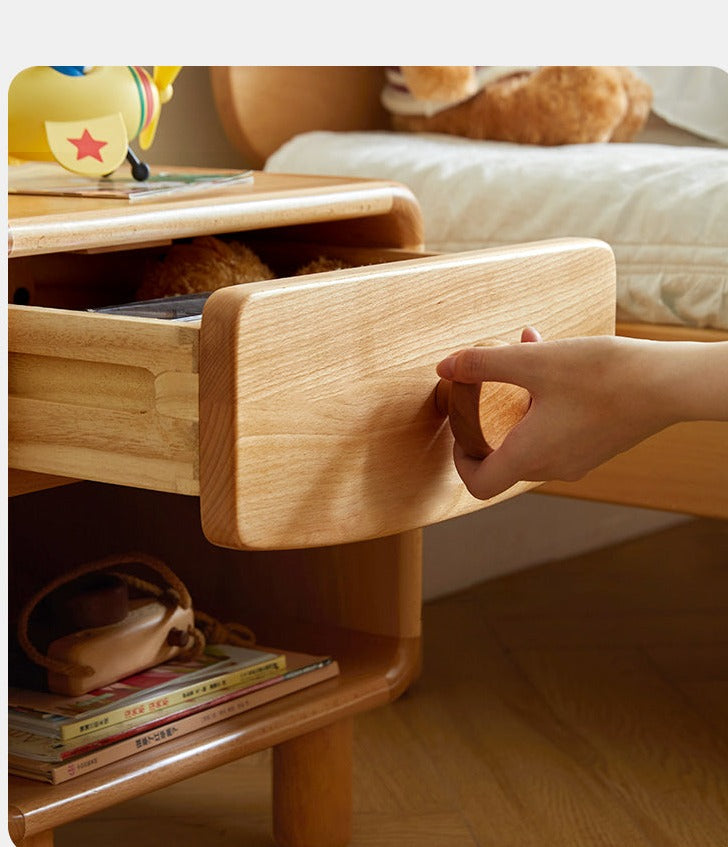 Beech Solid Wood Kids Nightstand