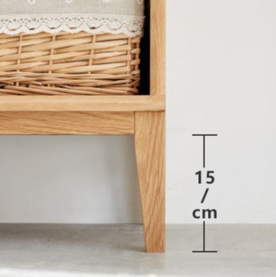 Oak Solid Wood Bookcase Bookshelf