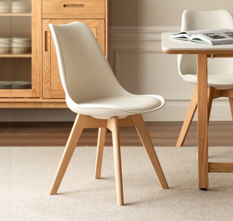 Oak, Beech Solid Wood Eames Chair 4 Pcs Set