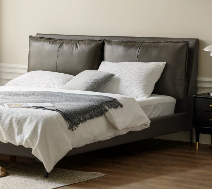 Premium Yellow Cowhide Bed