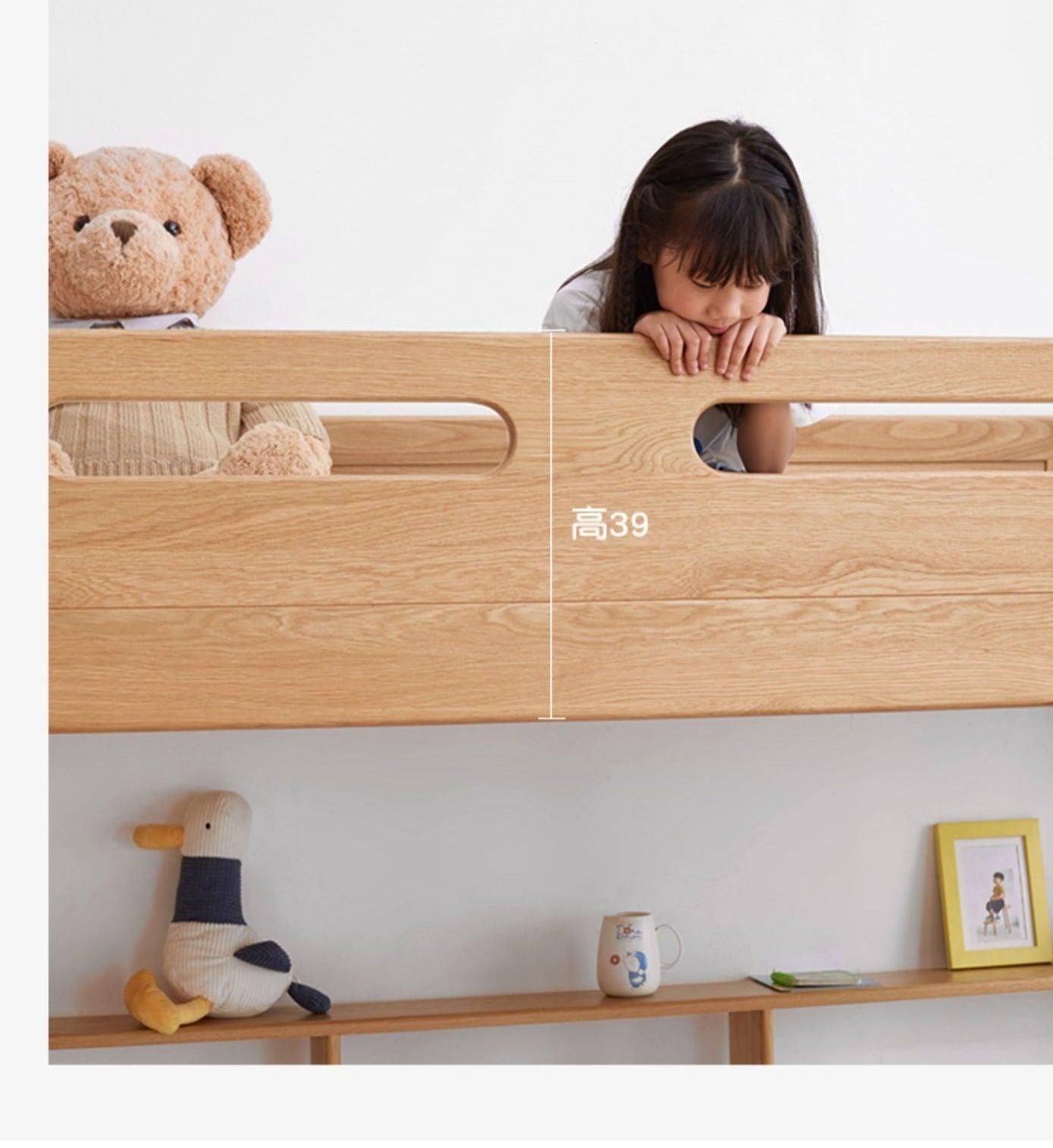 Beech, Rubberwood solid wood Bunk Bed.