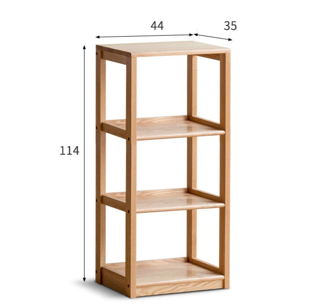 Oak Solid Wood Multi-Layer Bookshelf