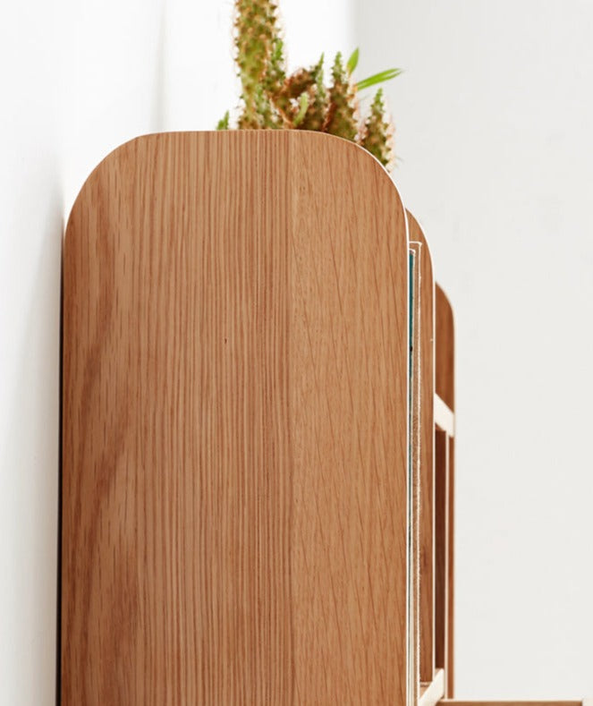 Rubberwood, Oak Solid Wood Table Shelves