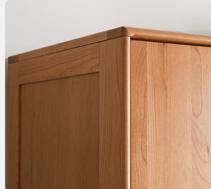 Сherry Solid Wood Exquisite Wardrobe.