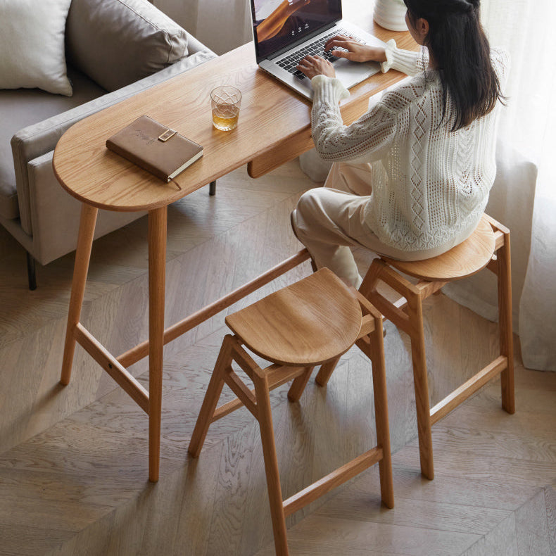 Oak, Cherry Solid Wood Bar Table