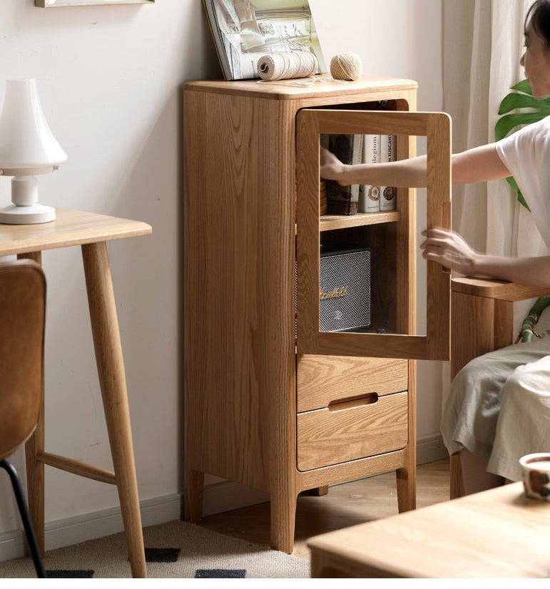 Oak Solid Wood Nordic Side Cabinet