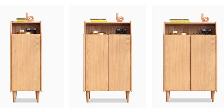Oak Solid Wood Shoe Cabinet