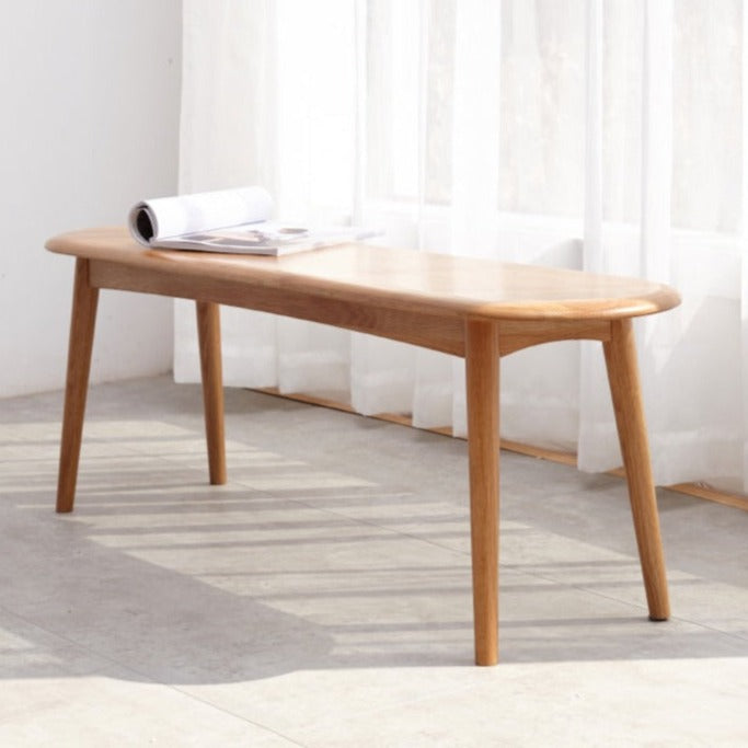 Oak Solid Wood Simple Bench