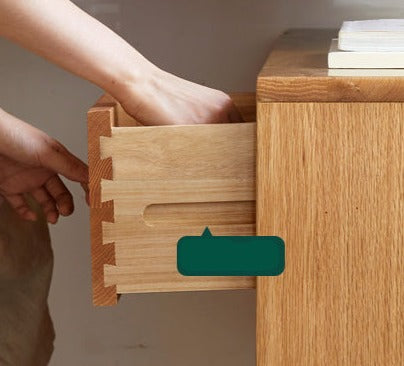 Oak Solid Wood Telescopic Office Desk