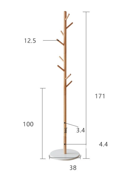 Beech, Ash Solid Wood Clothes Hanger Rack