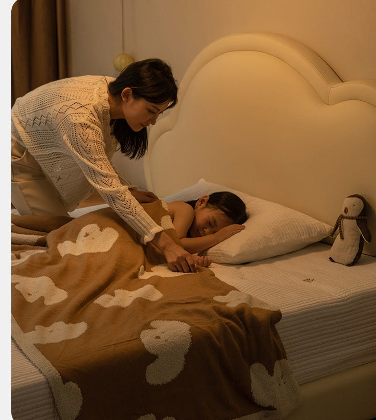 Organic leather kids bed