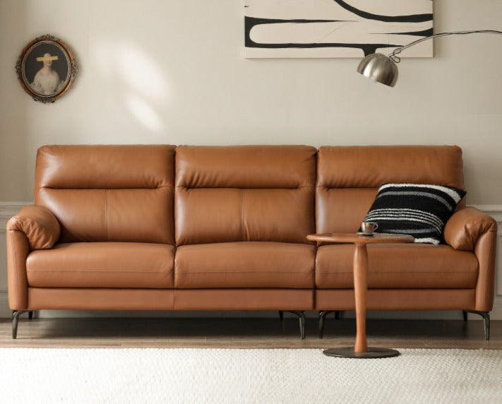 Genuine Leather Italian Normcore Modern Sofa