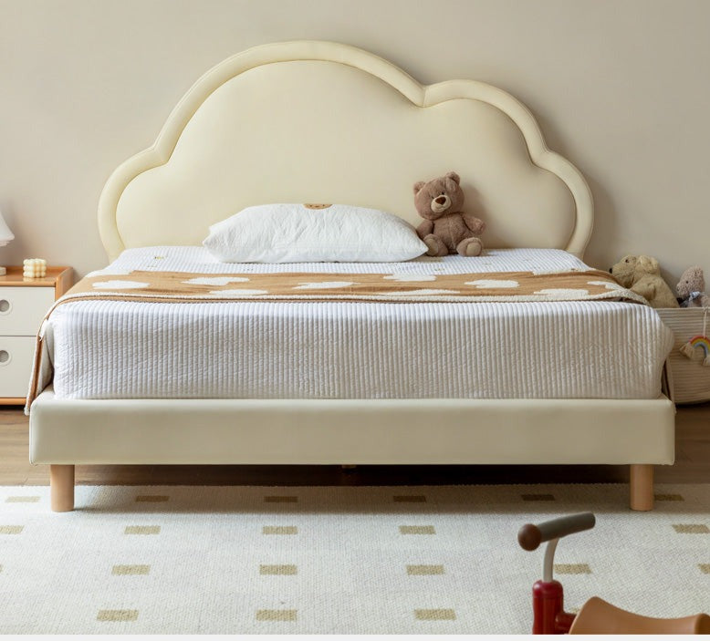 Organic leather kids bed