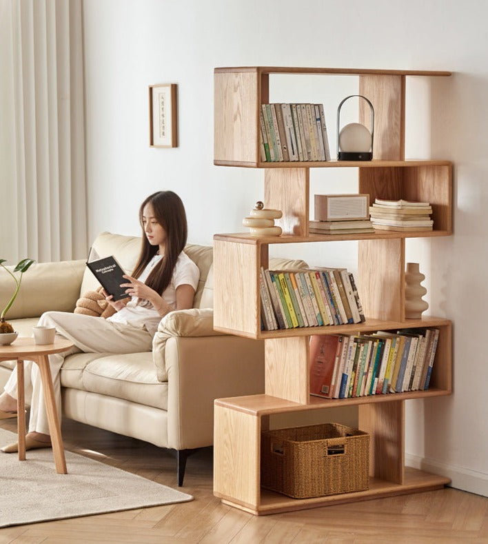 Oak Solid Wood Japanese Style Bookcase