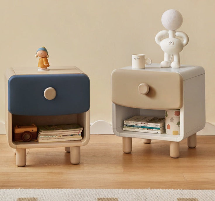 Kids nightstand birch solid wood l