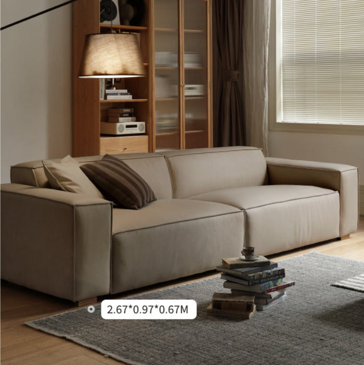 Luxury Сow Leather Sofa, Technical Fabric Sofa.
