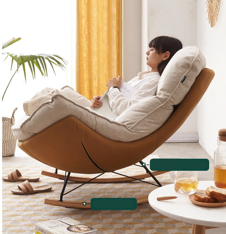 Mid Century Modern Rocking Armchair)