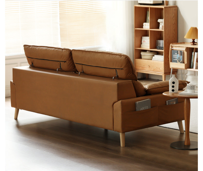 Technology Fabric Sofa with Adjustable Headrest.
