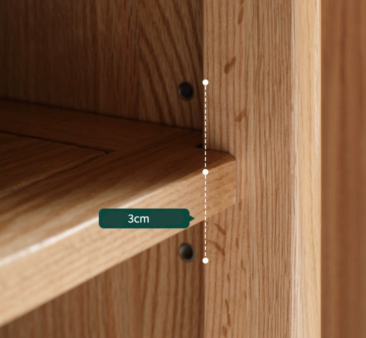 Oak Solid Wood Nordic Side Cabinet