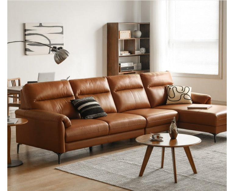 Genuine Leather Italian Normcore Modern Sofa