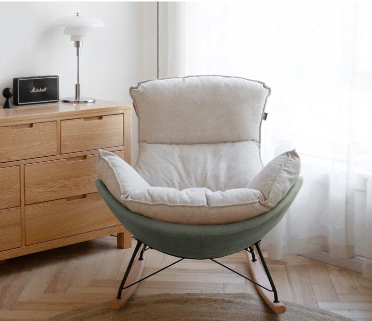 Mid Century Modern Rocking Armchair)