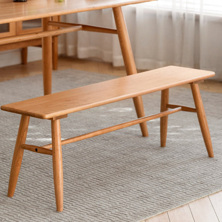 Cherry Solid Wood Bedside Long Bench