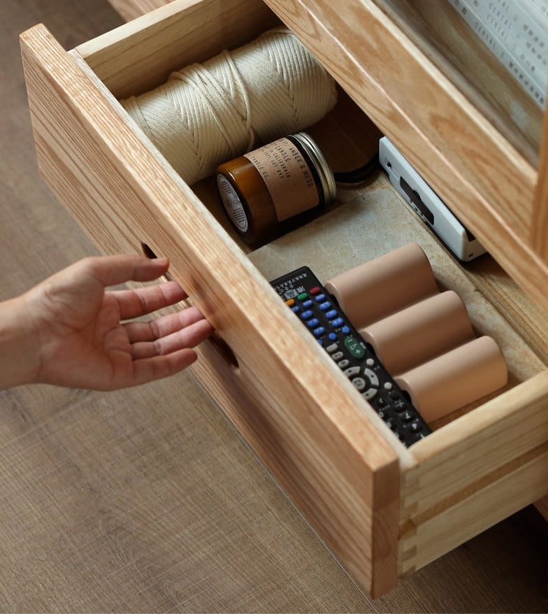 Oak, Rubber Solid Wood Bookcase Pure