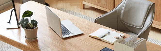 Oak Solid Wood Long Office Desk