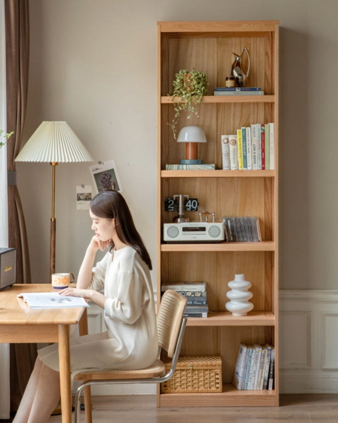 Ash Solid Wood Combination Bookcase Bookshelf