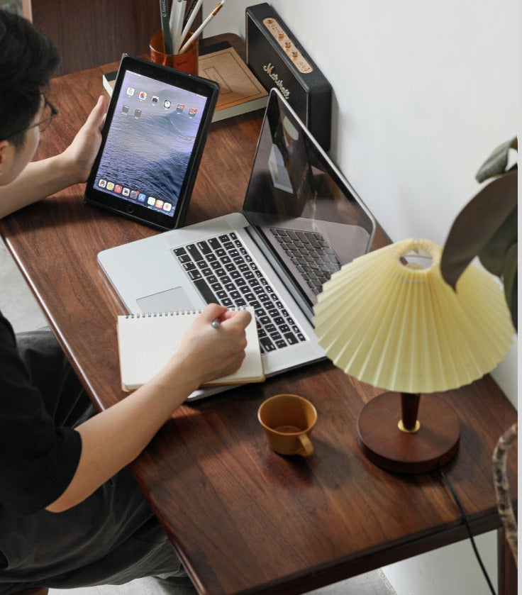 Black Walnut Solid Wood Office Desk